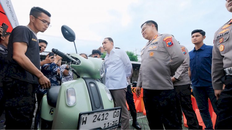 Sesi 1 Bazar Ranmor Polrestabes Surabaya 52 Motor Hasil Ungkap Curanmor Telah Kembali ke Pemilik