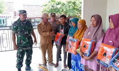 Polri-Peduli,-Polres-Tulungagung-Berikan-Bantuan-Untuk-Warga-Desa-Tanggung-yang-Terdampak-Bencana-Alam