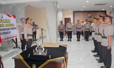Mutasi-di-Polresta-Sidoarjo,-Kasat-Intelkam-dan-Kapolsek-Prambon-Berganti