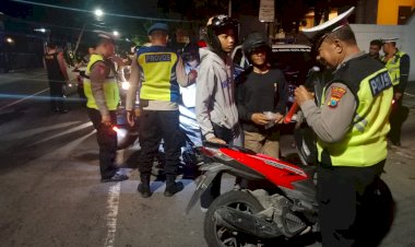 Polisi-Amankan-Puluhan-Ranmor-Tidak-Sesuai-Spektek-di-Kota-Kediri-Diduga-Balap-Liar