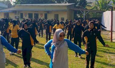 Jalin-Soliditas,-Polwan-Polresta-Sidoarjo-Gelar-Olahraga-Bersama