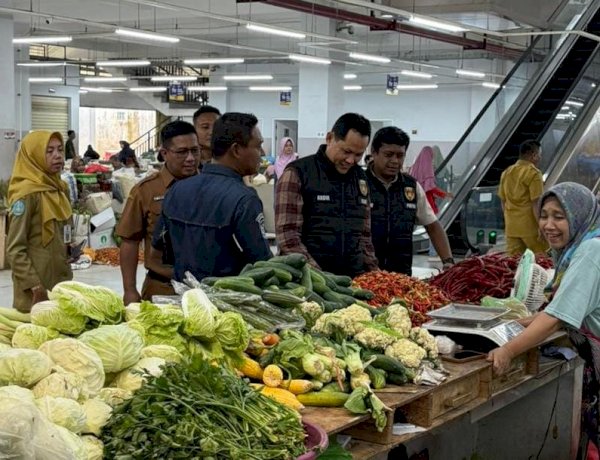 Satgas Pangan Polres Ponorogo Pantau Bahan Pokok di Sejumlah Pasar Jelang Nataru